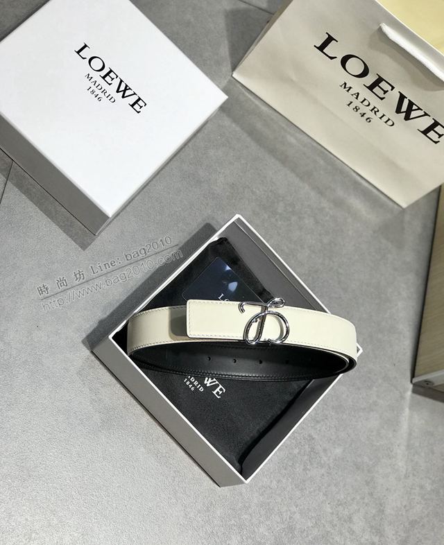 LOEWE皮帶 原單進口雙面頭層牛皮 羅意威女士皮帶  xfp2157